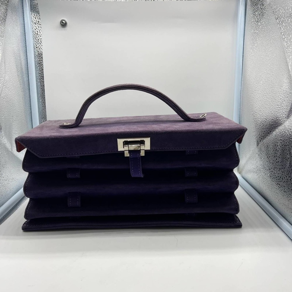 HESTER VAN EEGHEN women’s purple accordion limited edition purse from Amsterdam - Picture 5 of 16